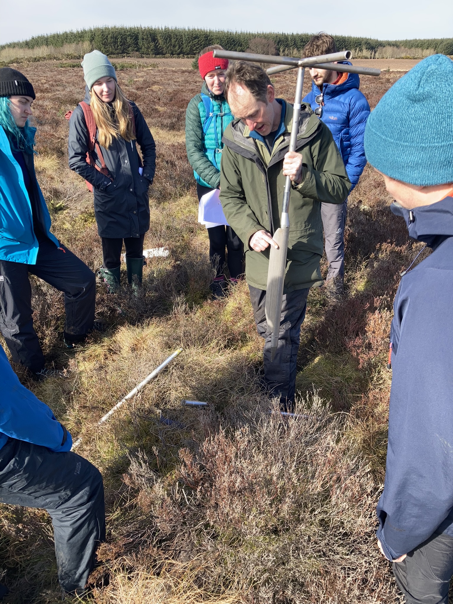 Learning how and why peat cores are taken