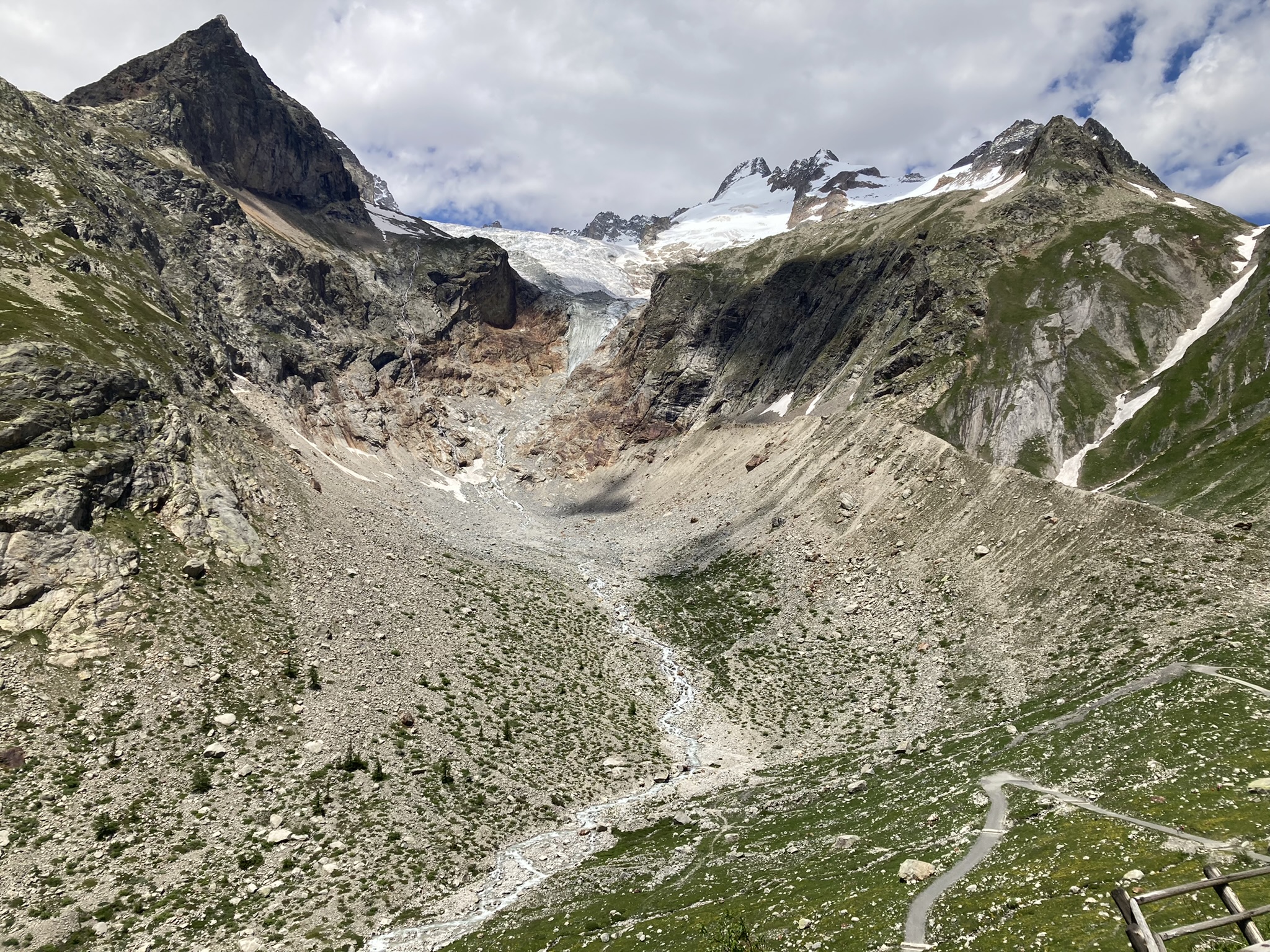 Pre De Bar Glacier, survey area.