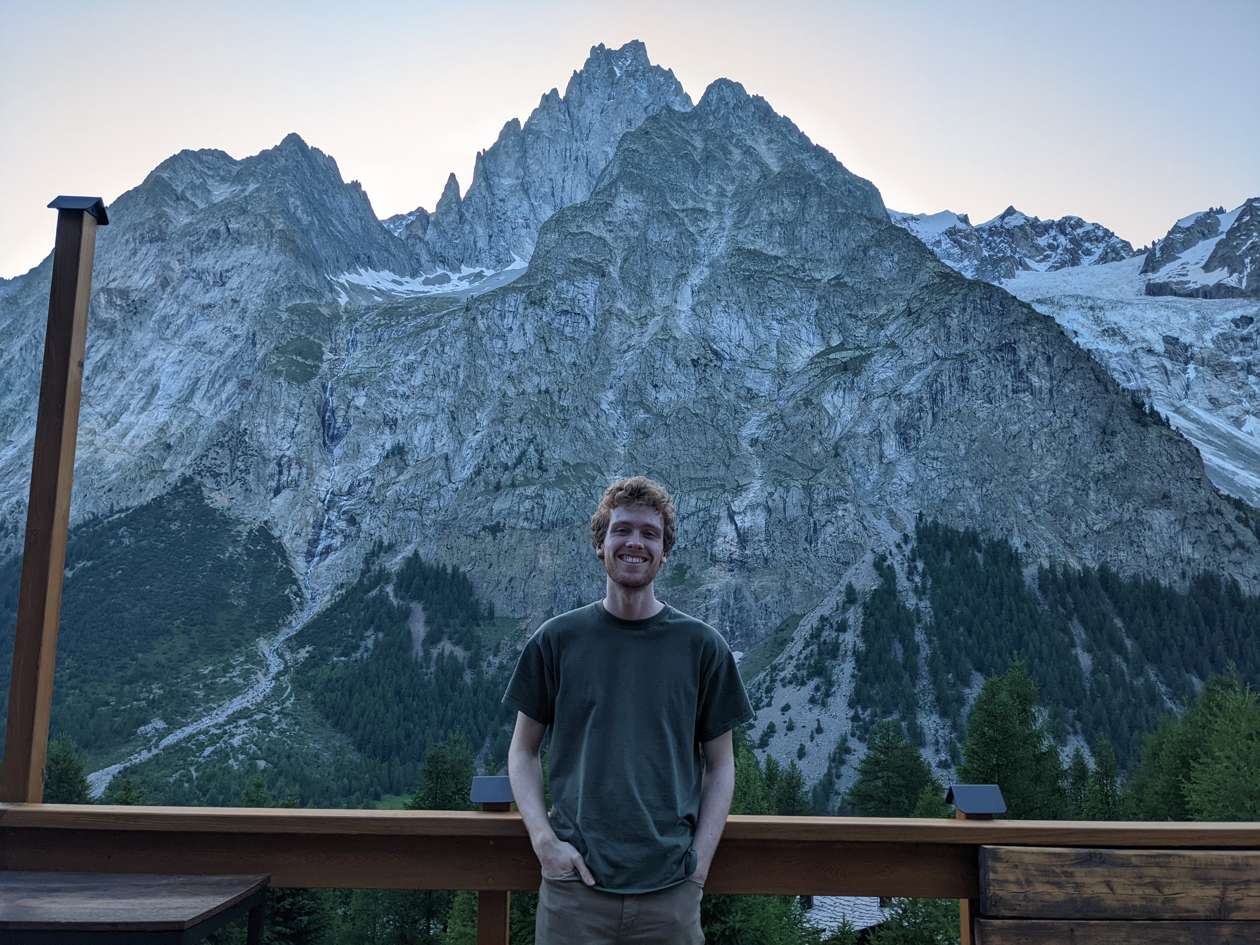 View from accommodation in Aosta Valley, Italy.